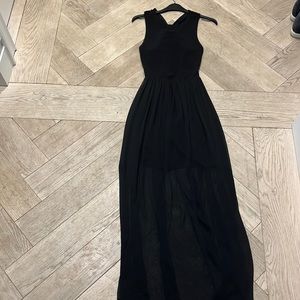 ALICE + OLIVIA AIR Black maxi dress . Chiffon . size S